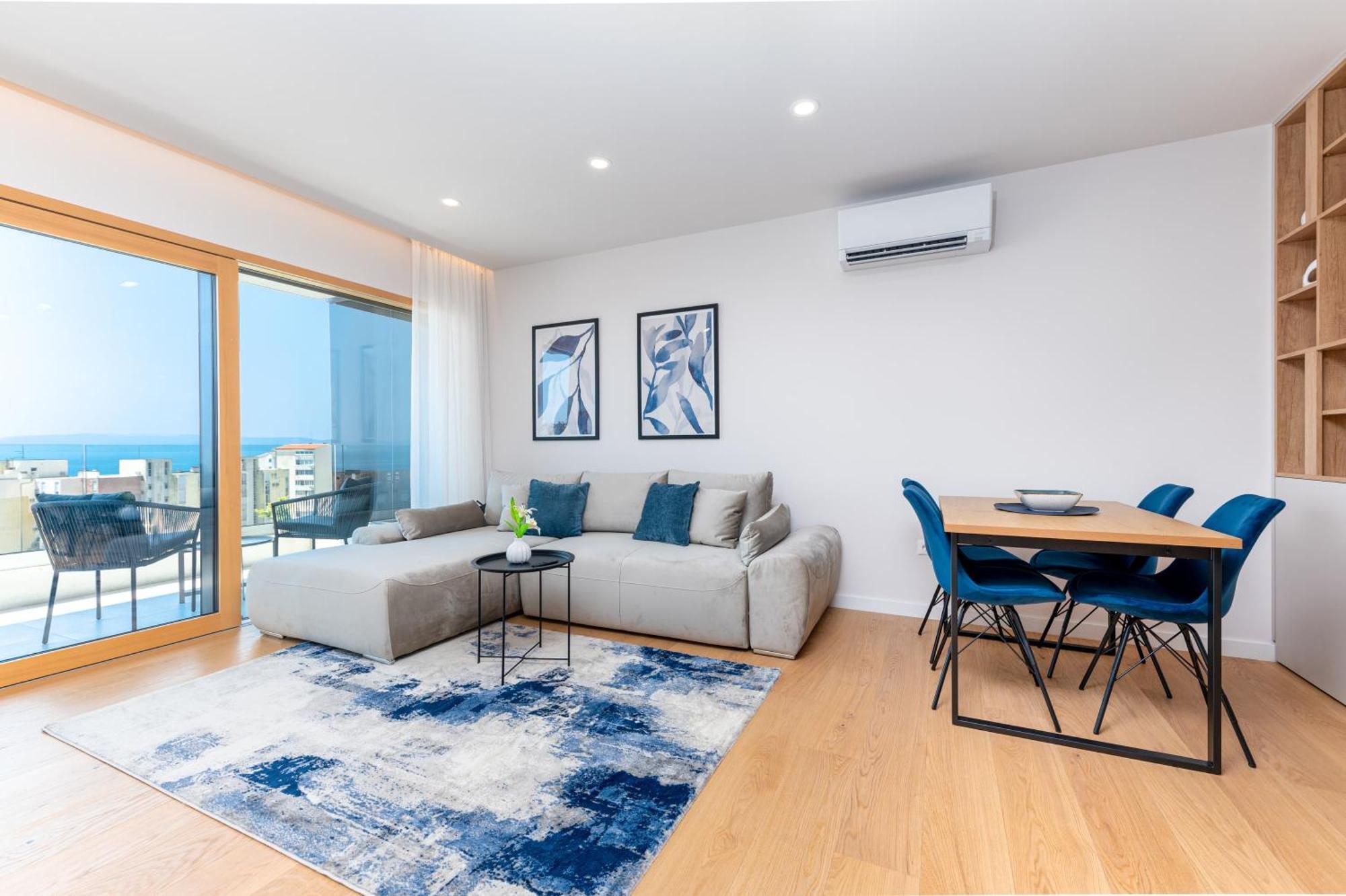 Luxury Adria Sea City & Mountain View Apartment Makarská Exteriér fotografie